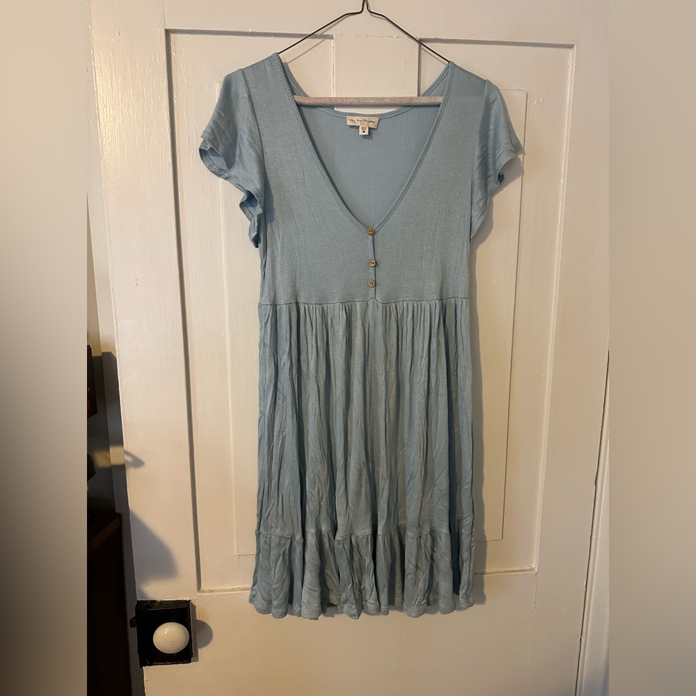 Blue babydoll dress
